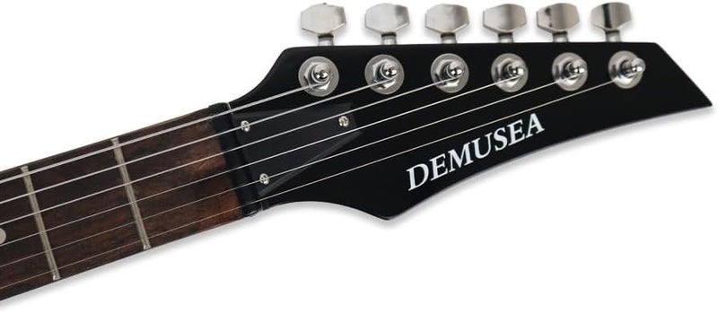demusea electric guitar light blue 24frets full size guitar HSH pickup maple neck phoenix body single tremolo bridge 5 ways toggle 1V1T plate portable young man beginner starter practice(YNBDOT-BL) - Image 3
